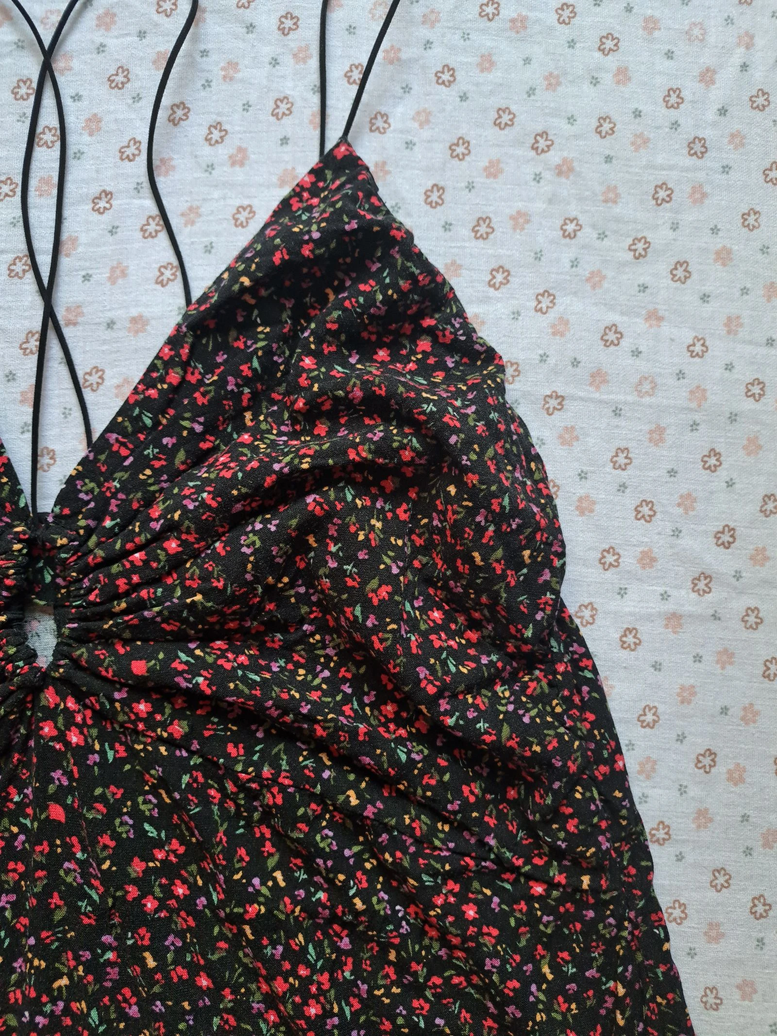 Black floral dress H&M - Size XL - Very good condition – photo 3